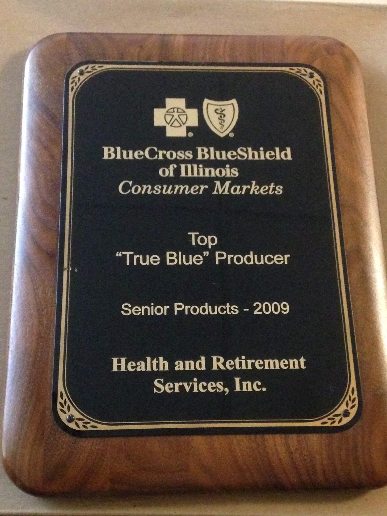 BlueCross BlueShield of Illinois 2009 top producer